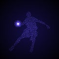 Abstract basketball player silhouette Royalty Free Stock Photo