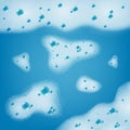 Abstract Bathing Blue Background