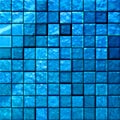 Abstract bathroom's tiles blue