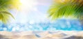 Abstract Beach Background - Sunny Sand And Shiny Sea Royalty Free Stock Photo