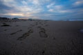 Abstract Beach Footprints Royalty Free Stock Photo