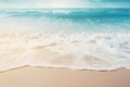 an abstract beach, where sandy shores meet radiant sunlight and soothing turquoise waves an exquisite background concept for a