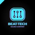 Abstract beat tech equalizer music logo box design in vector.