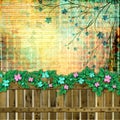 Abstract beautiful background in the style of mixed media Royalty Free Stock Photo