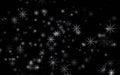 Abstract beautiful black and white snowflake glowing.Winter snowflakes design Royalty Free Stock Photo