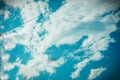 Abstract beautiful cloud in blue sky for blackground Royalty Free Stock Photo