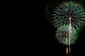 Abstract beautiful colorful fireworks display for celebration Royalty Free Stock Photo