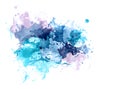 Abstract beautiful brush Colorful texture watercolor illustration painting background. Royalty Free Stock Photo
