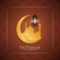 Abstract beautiful Eid Mubarak religious background Royalty Free Stock Photo