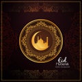 Abstract beautiful Eid Mubarak religious background Royalty Free Stock Photo