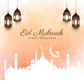 Abstract beautiful Eid Mubarak religious background Royalty Free Stock Photo