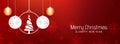 Abstract beautiful Merry Christmas banner template