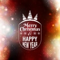 Abstract Beautiful Merry christmas greeting background
