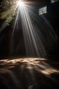 abstract beautiful rays of light on black background. Royalty Free Stock Photo