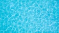 Abstract beautiful ripple wave and clear turquoise water surface in swimming pool, Turquoise or blue water wave for background and Royalty Free Stock Photo