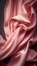 Abstract beautiful silky chiffon texture, luxury liquid wavy satin cloth, soft fabric, vertical. Generative AI