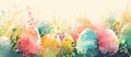 Abstract beautiful spring colours easter eggs background Royalty Free Stock Photo