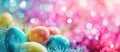 Abstract beautiful spring colours easter eggs background Royalty Free Stock Photo