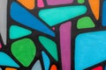 Abstract beautiful street art colorful graffiti style closeup. Modern iconic urban culture of youth. Detail. Can be Royalty Free Stock Photo