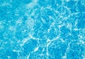 Abstract beautiful water in swimming pool. Shining sun reflection, motion of ripple wave. Background texture of water surface. Royalty Free Stock Photo