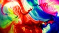 Abstract Beauty of Art Ink Paint Explode Colorful Fantasy Spread