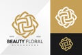 Abstract Beauty Floral Logo Design Vector illustration template Royalty Free Stock Photo