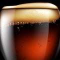 Abstract beer background. Highly realistic illustration with the Royalty Free Stock Photo