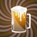 Abstract Beer Glass Vector