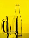 Abstract Beer Glassware Background Design