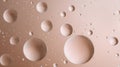 Abstract beige background with floating bubbles creating a soft and dreamy atmosphere Royalty Free Stock Photo