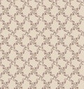 Abstract beige and chocolate floral geometric Seam Royalty Free Stock Photo