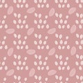 Abstract beige nude grains on the pink seamless pattern