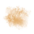 Abstract beige watercolor stain on a white background Royalty Free Stock Photo