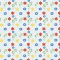 abstract beuatiful flower of colorful floral semaless pattern modern design