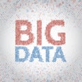 Abstract big data background with binary code. Royalty Free Stock Photo