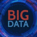 Abstract big data background with binary code. Royalty Free Stock Photo