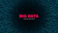 Abstract Big Data Futuristic Visualization Royalty Free Stock Photo