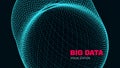 Abstract Big Data Futuristic Visualization. Royalty Free Stock Photo