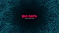 Abstract Big Data Futuristic Visualization. Royalty Free Stock Photo