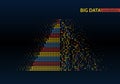 Abstract big data machine learning algorithms. Royalty Free Stock Photo