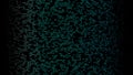 Abstract big data visualization. Blue flow of data as numbers strings. Information code representation. Cryptographic analysis. Royalty Free Stock Photo