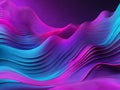 Abstract big neon wave background