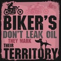 Abstract bikers poster