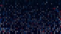 Abstract binary circuit board, future technology concept. Animation. High speed digital internet and program coding Royalty Free Stock Photo