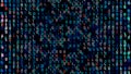 Abstract binary circuit board, future technology concept. Animation. High speed digital internet and program coding Royalty Free Stock Photo