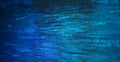 Abstract binary code background. Artificial intelligence and big data concept. Digital technology background. Royalty Free Stock Photo