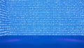 Abstract Binary Code Background Light Blue White Digital Art Royalty Free Stock Photo
