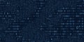 Abstract binary code cloud background. AI learning on data cyber field. Futuristic digital technology.
