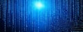 Abstract Binary Code Data Stream Digital Technology Background Royalty Free Stock Photo