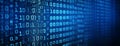 Abstract Binary Code Data Stream Digital Technology Background Royalty Free Stock Photo